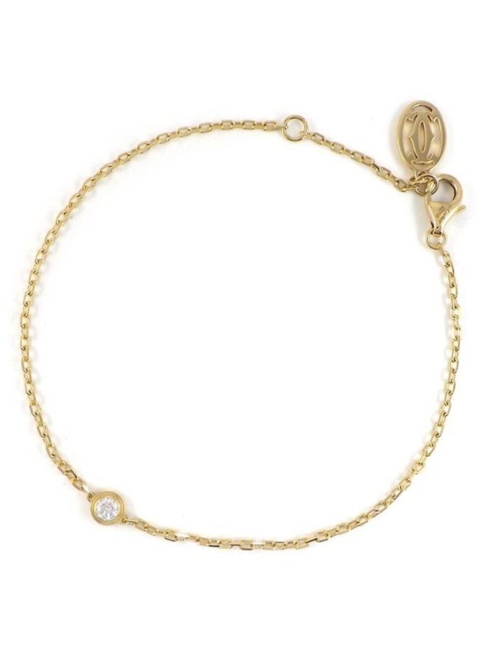 Cartier Bracelet Damour SM Diamants Legers Diamond 18K Yellow Gold